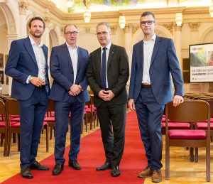 Am Foto sind Roland Roitner, Martin Schaller, Peter Riedler und Stefan Palan zu sehen.