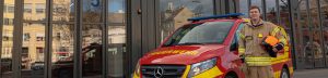 Am Bild ist Herr Offizier Brandkommissär Philipp Huber, Berufsfeuerwehr Graz zu sehen.
