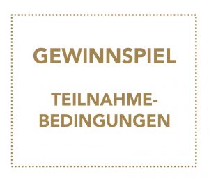 Am Bild ist der Text Gewinnspiel Teilnahmebedingungen zu lesen.