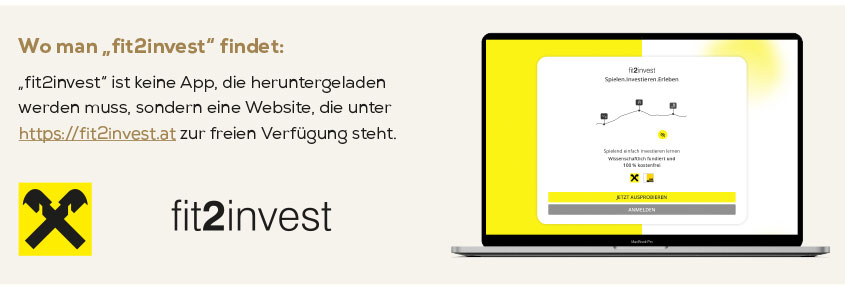 fit2invest dient der Finanzbildung.
