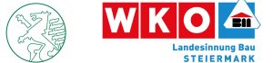 Am Foto ist das Logo der Wirtschaftskammer Steiermark, Branche Bau zu sehen.